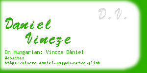daniel vincze business card